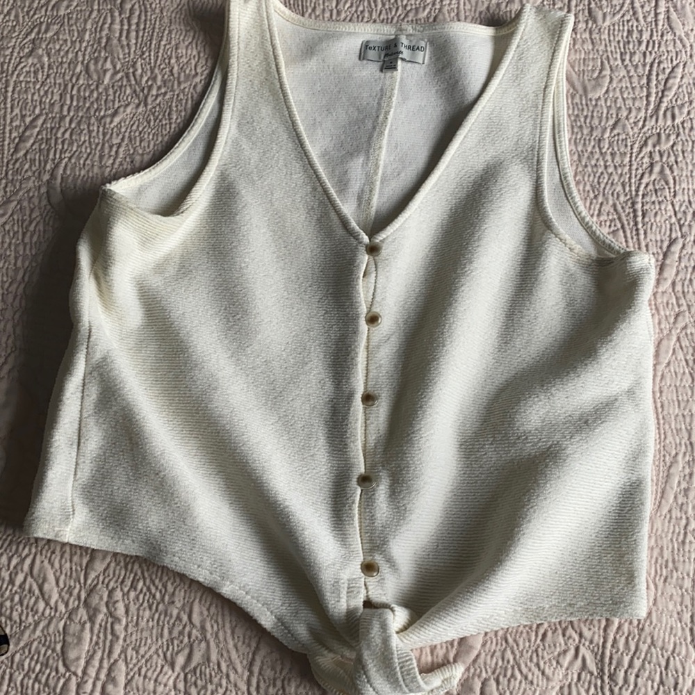 Textured Madewell Tie Tank